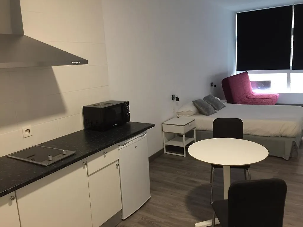Apartment Room And Kitchen Bilbao Spain