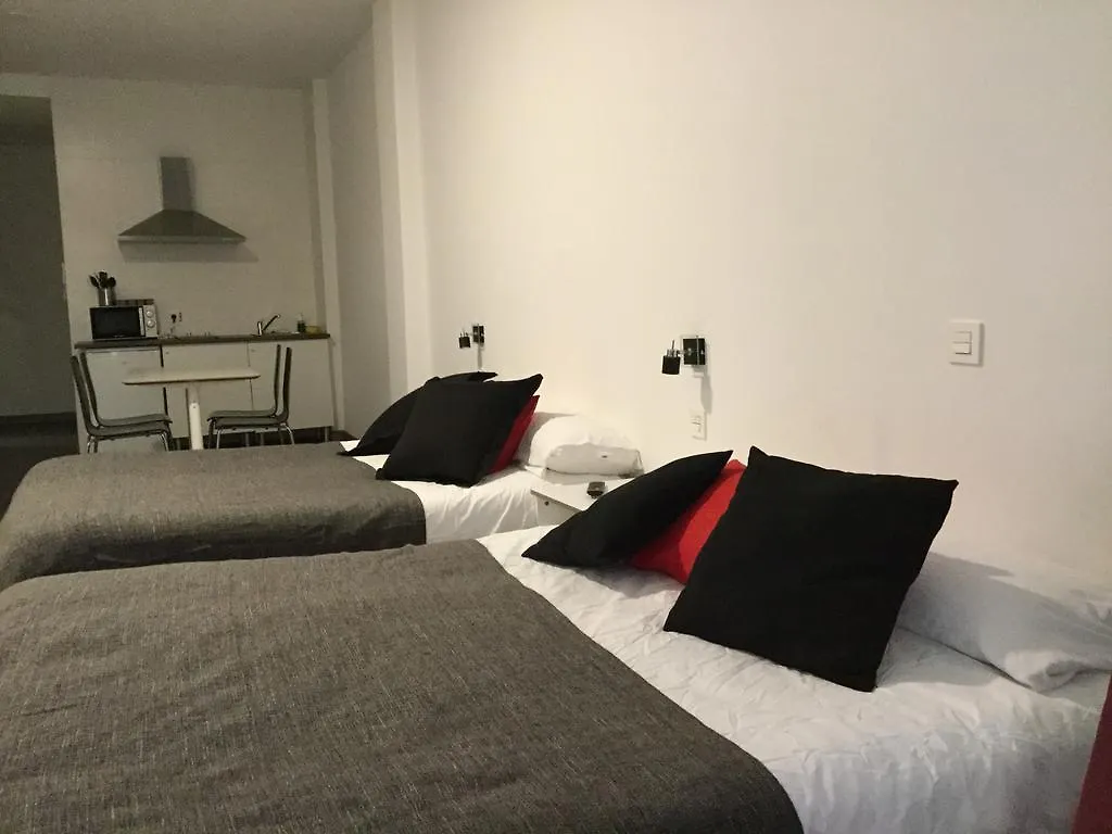 Apartment Room And Kitchen Bilbao Spain